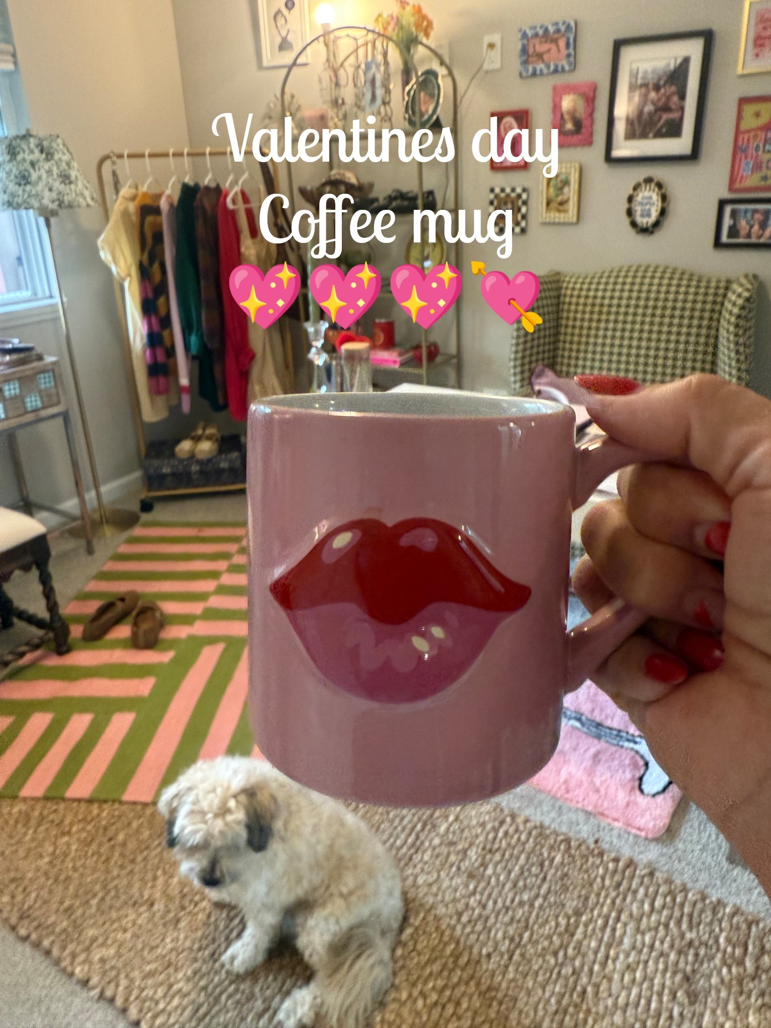 Cutest Valentine’s Day coffee mug from Target 🎯 
I’m using it well beyond. It’s so adorable 

Morning routine
Valentine’s Day
Home decor
Kitchen decor 

#LTKdayinmylife #LTKValentine #LTKmorningroutine