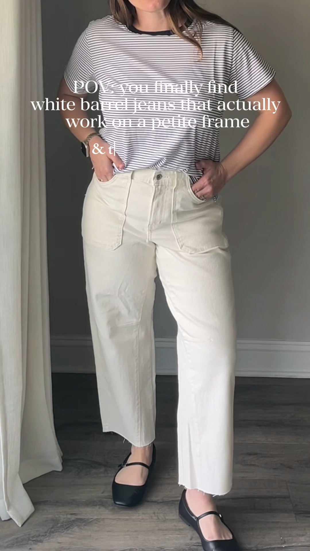 POV: you finally find white barrel jeans that actually work on a petite frame
& they’re only $32…

#LTKootd #LTKPetite #LTKmomlife