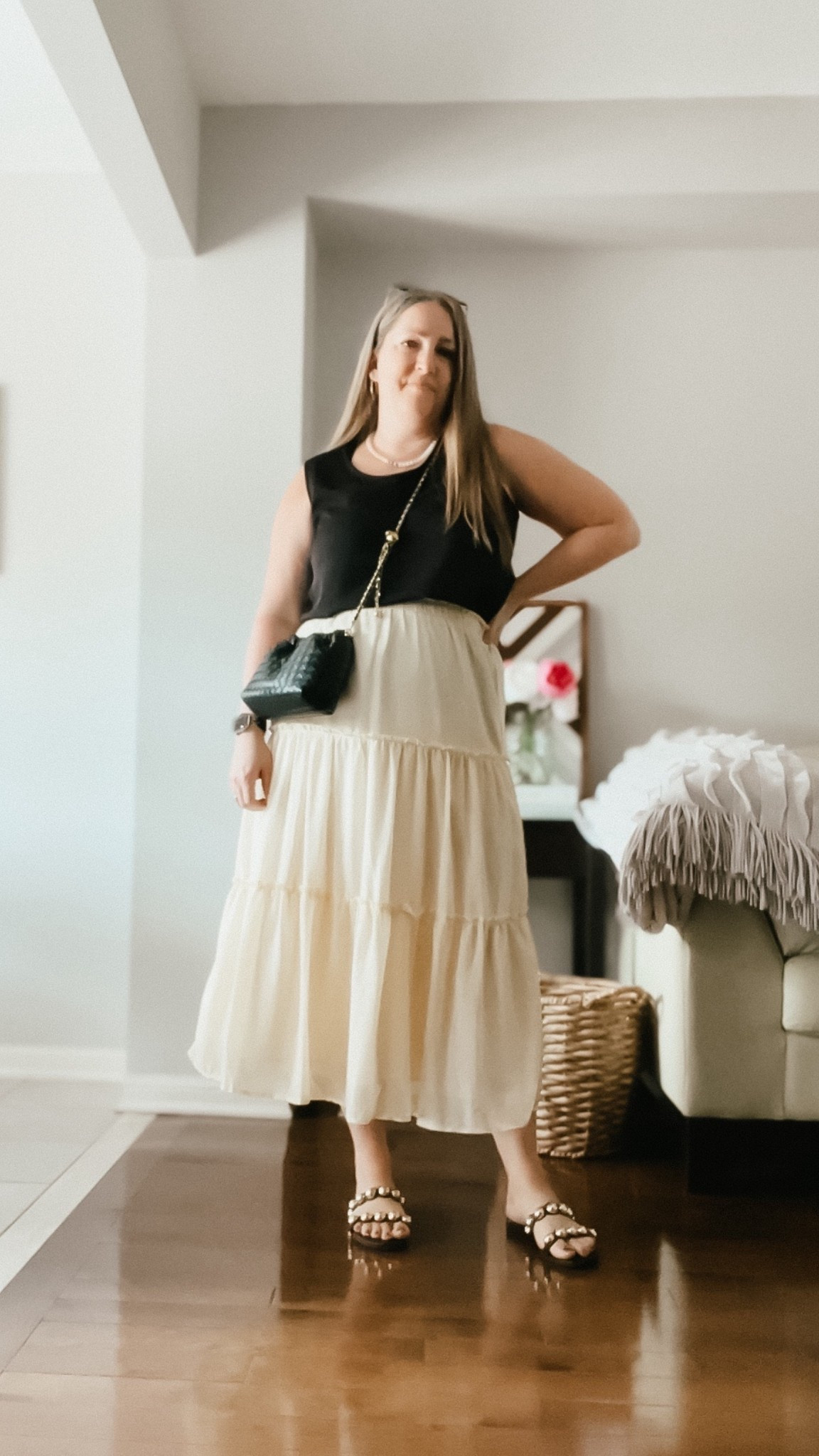 Maxi skirt, yellow skirt, butter yellow
Summer office outfit, office outfit, summer outfit, maxi skirt outfit, gold jewelry

#LTKWorkwear #LTKOver40 #LTKSeasonal