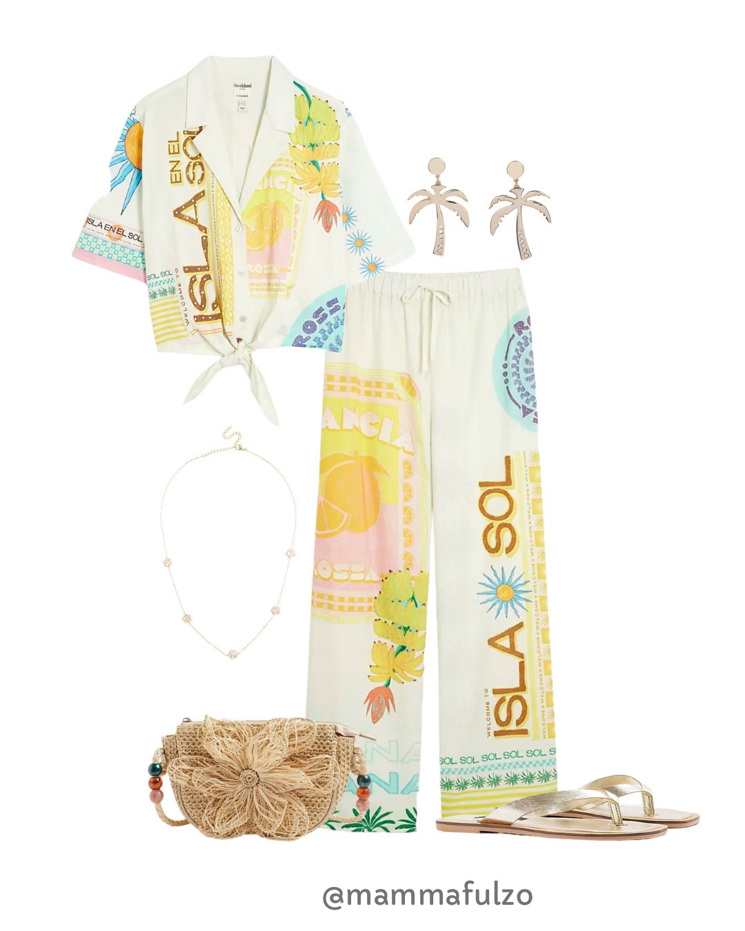 River Island Co Ord Summer Airport Outfit Travel Outfit Palm Tree Earrings Summer outfit Summer bag Summer Style Outfit Ideas Sandals 

#LTKtravel #LTKuk #LTKsummer