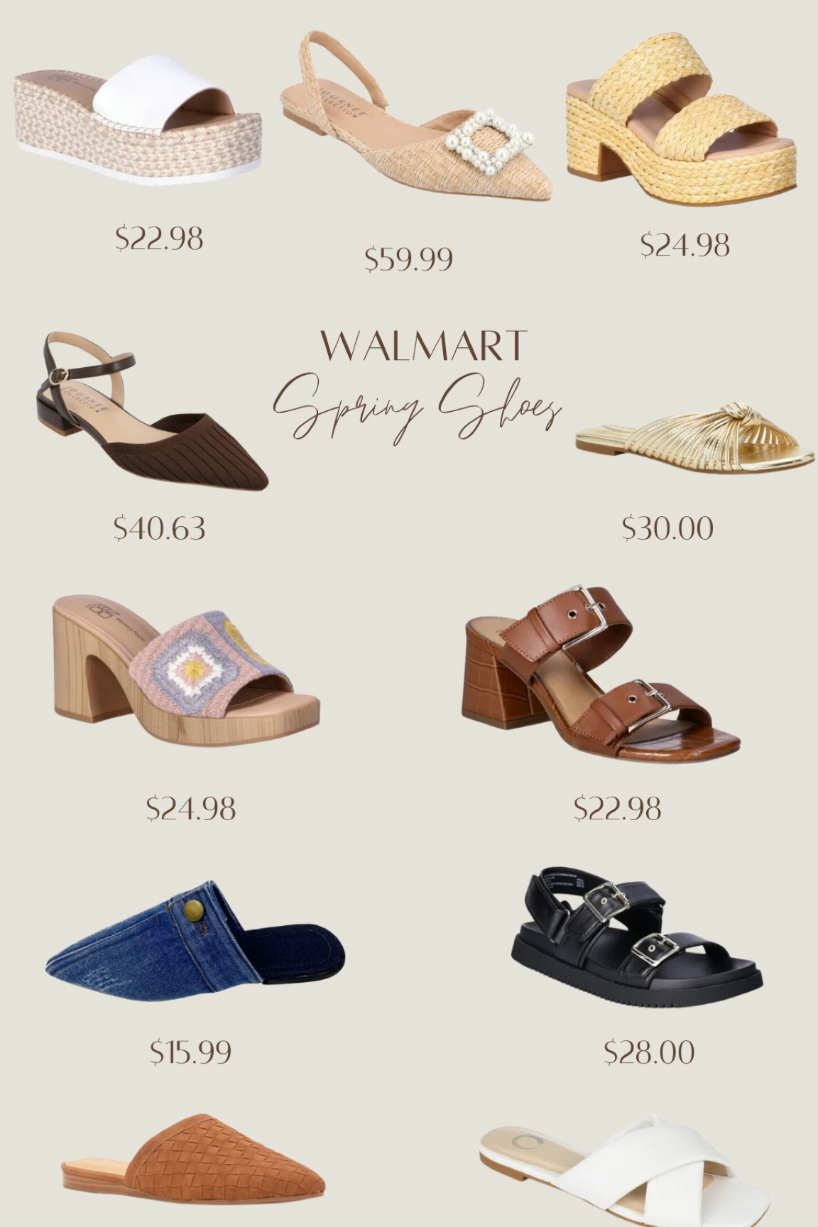 SPRING SHOES from Walmart 💛☀️

#LTKstyletip #LTKSpringSale #LTKshoecrush