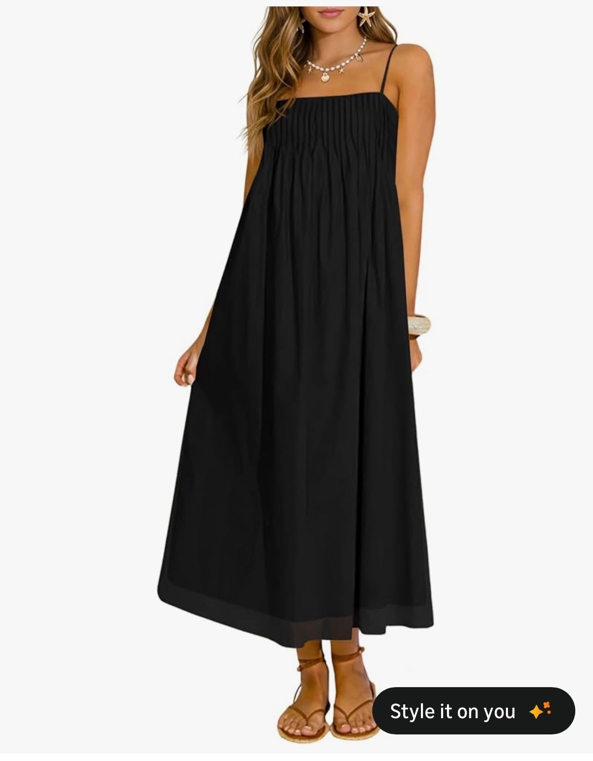 Wenrine Women's Summer Boho Maxi Dresses Spaghetti Straps Chiffon Casual Sundress Beach Vacation Long Dress with Pockets

Summer dress

#LTKSwim #LTKSpringSale #LTKTall