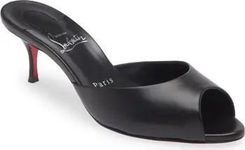 Me Dolly Kitten Heel Peep Toe Slide Sandal (Women) | Nordstrom