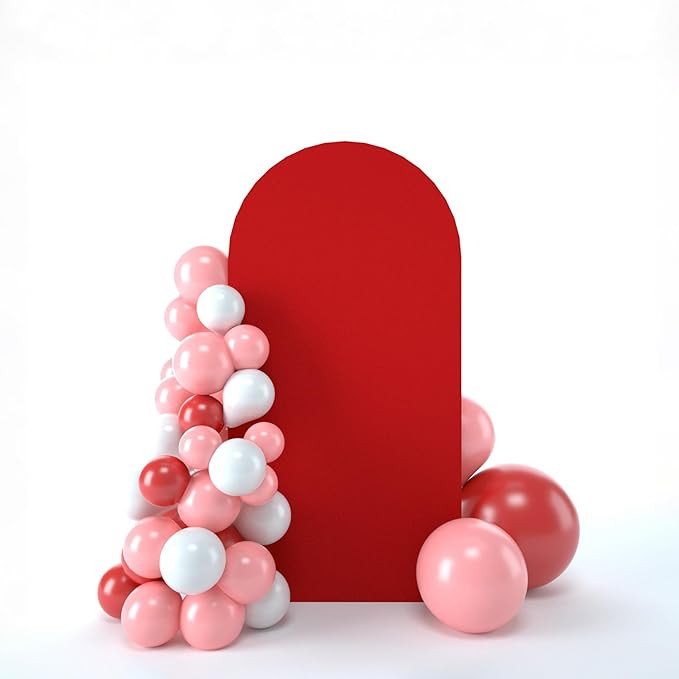 bricia Wedding Arch Backdrop Stand Cover, 6FT Double Sided Stretchy Arch Cover Fitted Wedding Bir... | Amazon (US)