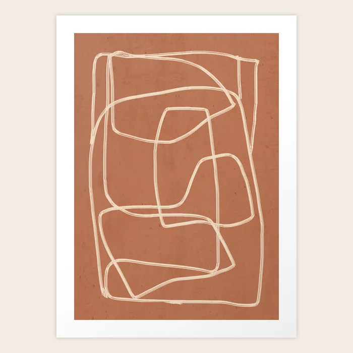 Abstract line art 22 Art Print | Society6