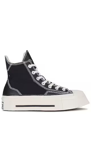 Chuck 70 De Luxe Squared Sneaker in Black & Egret | Revolve Clothing (Global)