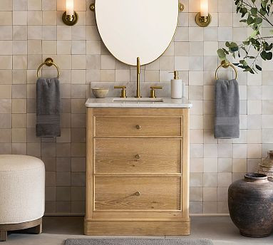 Leah Heirloom 27" Single Sink Vanity | Pottery Barn (US)