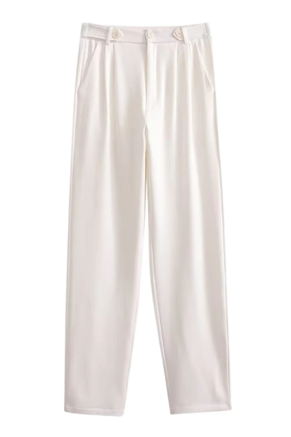 'Paige' High Waist Straight Trousers | Goodnight Macaroon