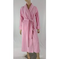 Women's Pink Robe Soft Pastel Velour Satin Piping Glamorous Hollywood Dressing Gown Excellent Condit | Etsy (US)
