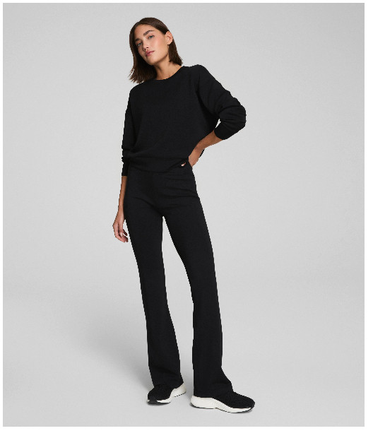 MUST HAVE BLACK PANT!! It's the best-fitting slim-flare, elastic waist pant I've ever worn! #Spanx #FallFinds #BlackPants 

 #LTKFallSale #LTKSeasonal #LTKOver40