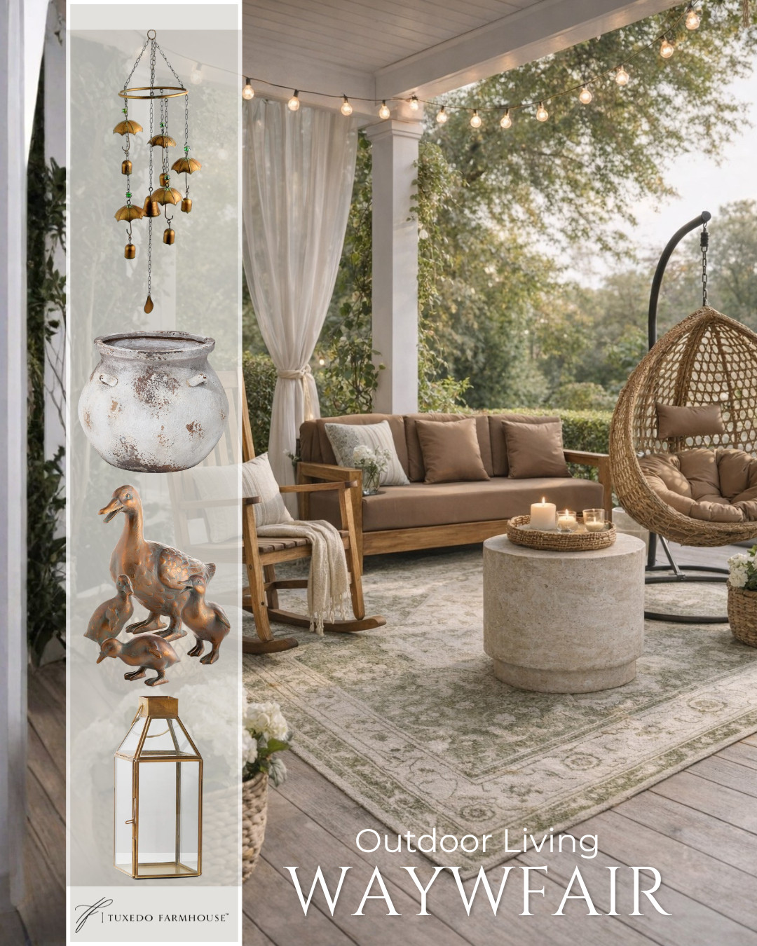 Spring porch refresh 🌿✨ Creating the coziest outdoor moment with warm woods, soft neutrals, and layered textures—perfect for slow mornings or evening unwinding. The rug + sculptural table combo makes it feel like an outdoor living room 🤍


#LTKhome #LTKspring #porchdecor #outdoorliving #cozystyle 

 #LTKSeasonal #LTKHome #LTKSaleAlert
