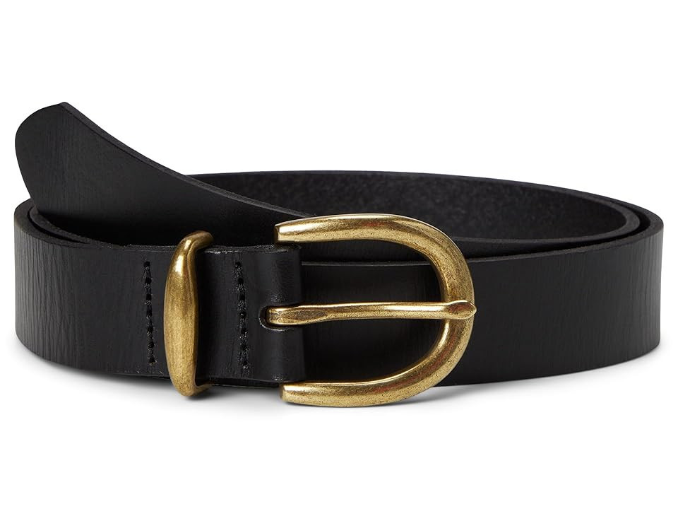 Madewell Classic Leather Women's Belt Women's Belts True Black : LG | Zappos