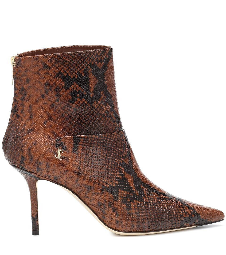 Beyla 85 snake-effect ankle boots | Mytheresa (INTL)