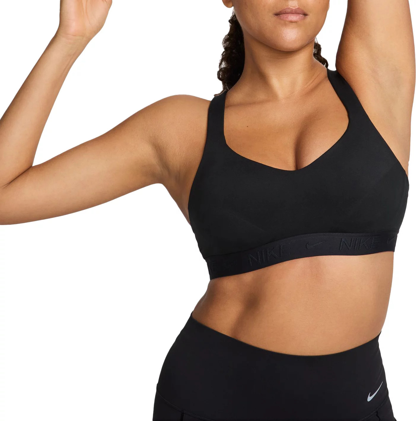 Nike Women's Indy High Support Padded Adjustable Sports Bra, 1X, Black | DICK'S Sporting Goods