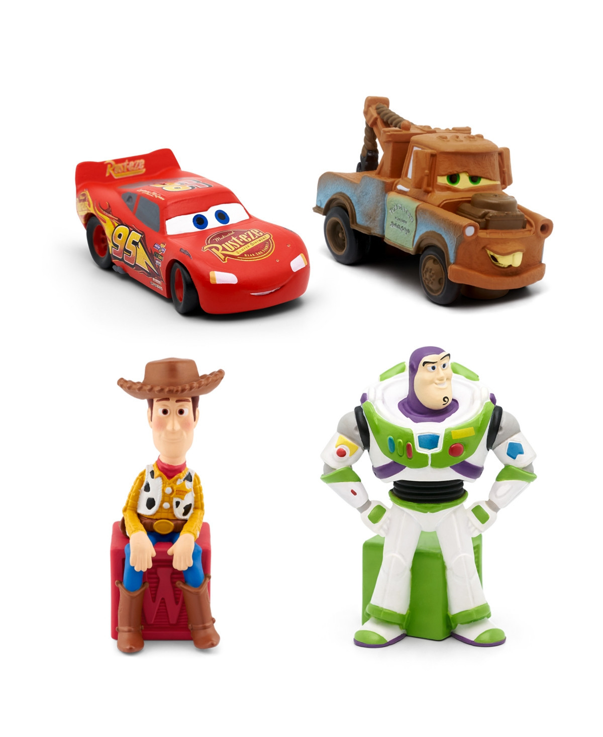 Tonies Disney Pixar Cars, Mater, Toy Story Woody, and Buzz Lightyear Audio Play Figurines | Macy's
