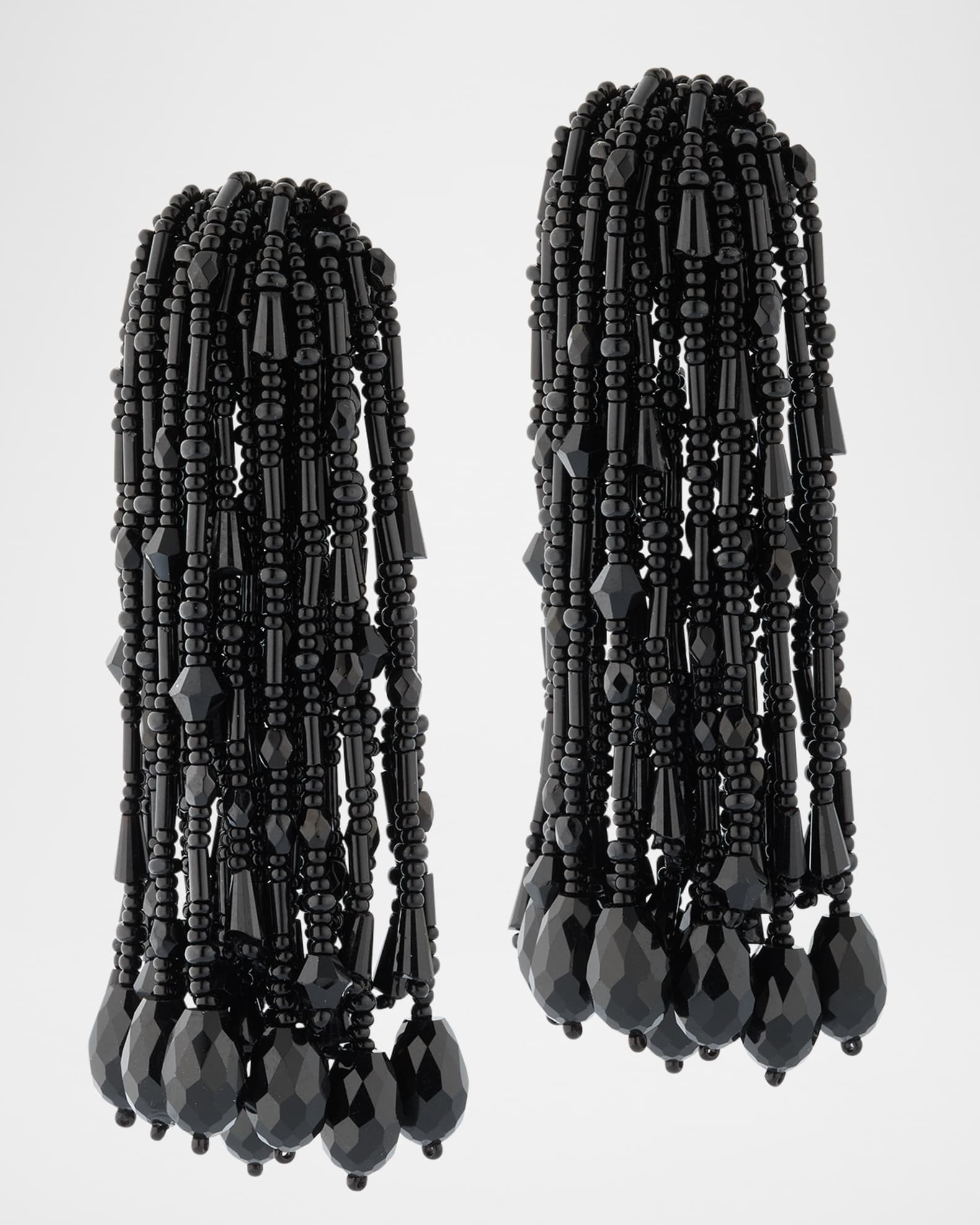 Faceted Bead Pompon Earrings | Neiman Marcus