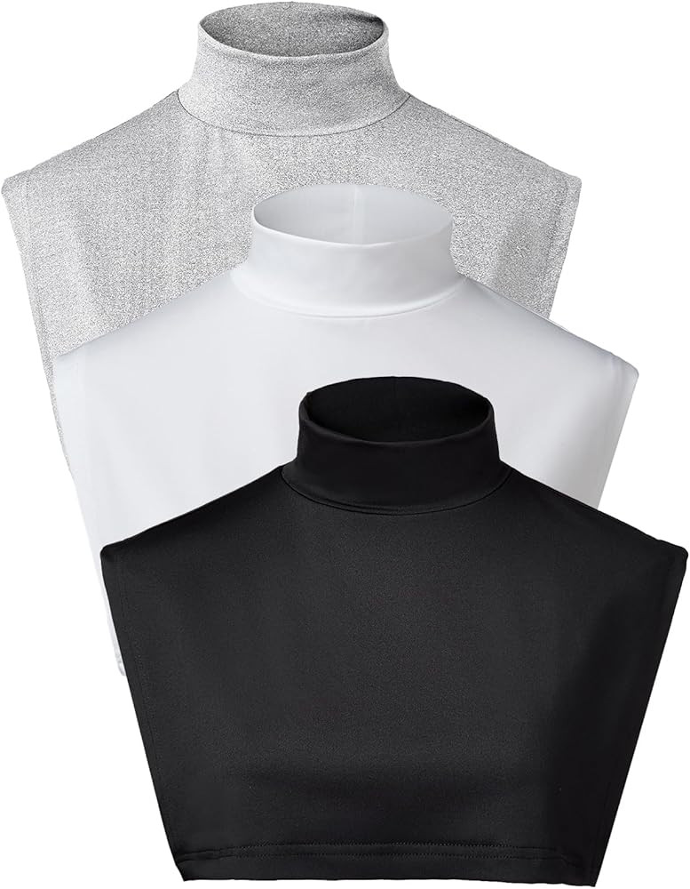 Detachable Collar Fake Turtleneck Lightweight Turtle Neck Dickey Collars for Women Girls | Amazon (US)