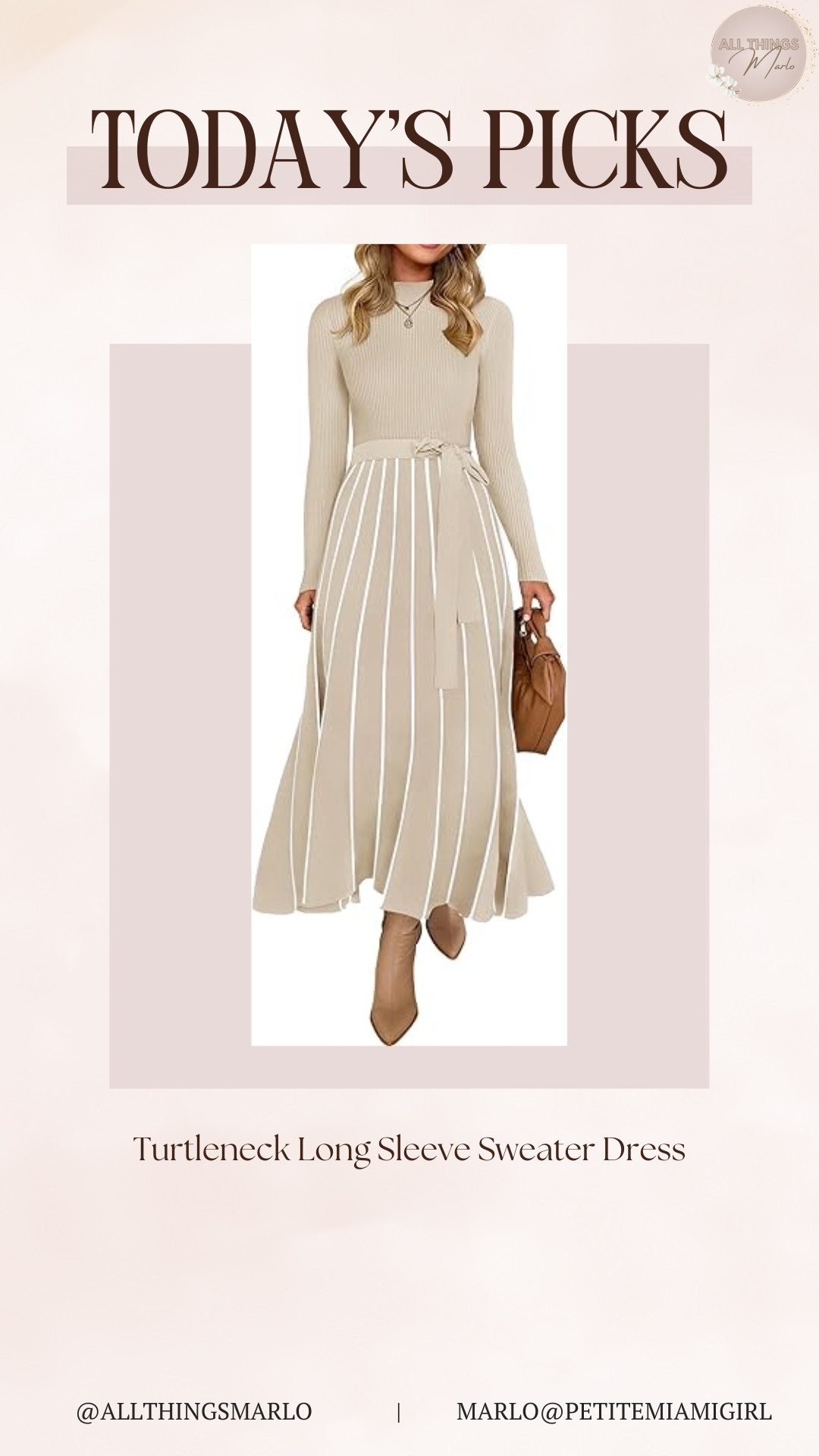 Turtleneck Long Sleeve Sweater Dress 

 #LTKHoliday #LTKootd #LTKOver40