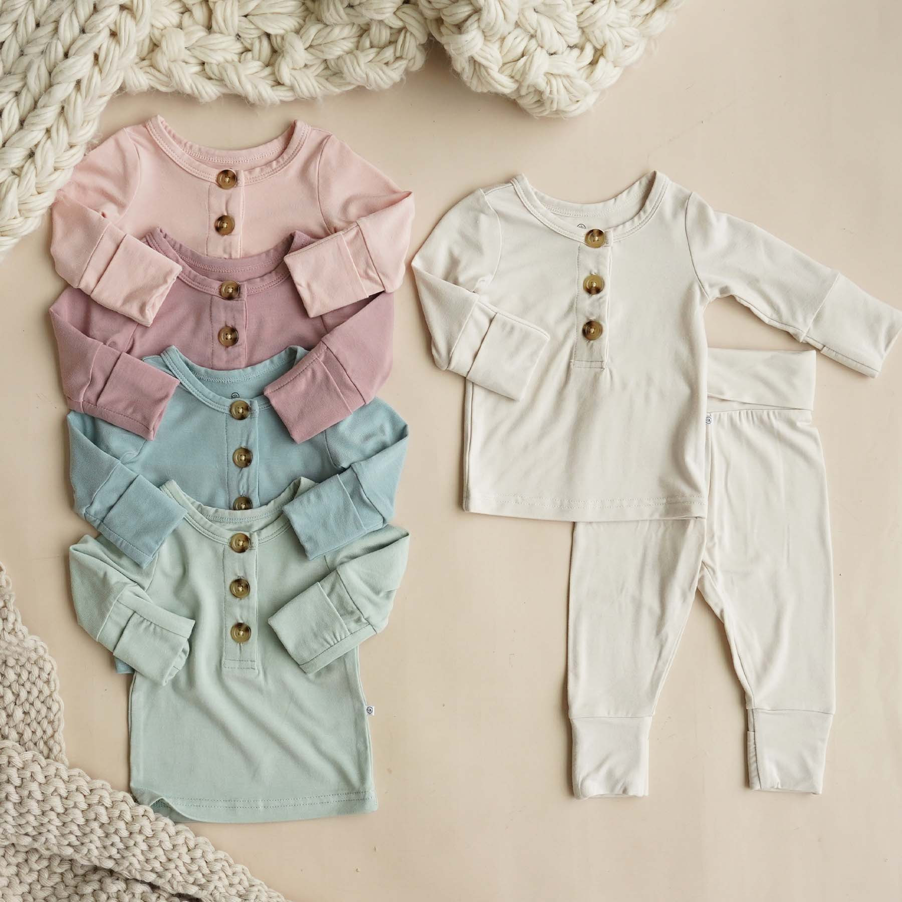 2pc Bamboo Button Top & Bottom* | Caden Lane