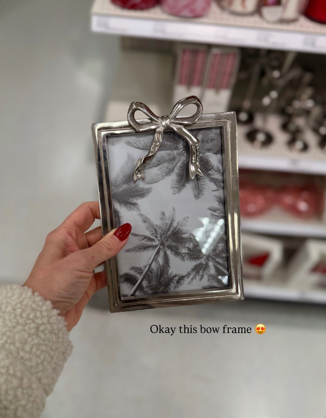 The cutest silver bow frame, available in 2 sizes  

#LTKFindsUnder50 #LTKHome