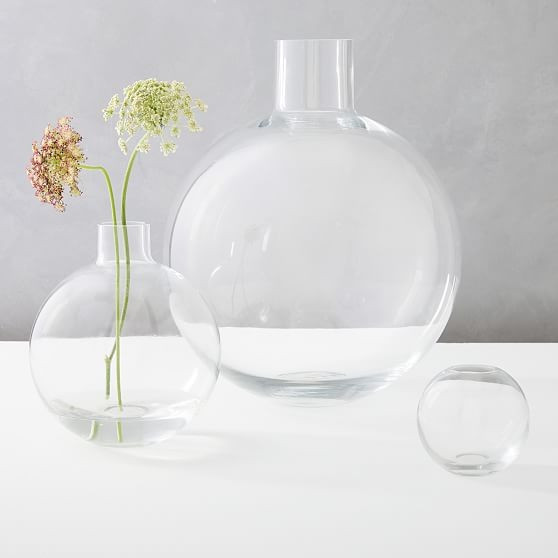 Foundations Vase, Clear, Set of 3 | West Elm (US)