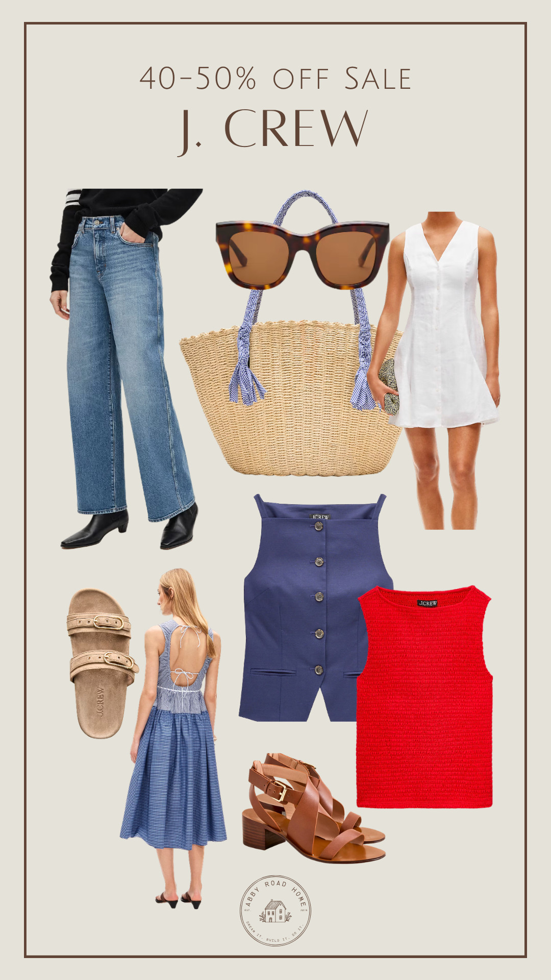 The J.Crew sale is too good right now ✨ Sharing my favorite timeless finds — easy summer dresses, classic denim, woven bags, chic sandals, and elevated basics you’ll wear for years 🤍 Everything is 40–50% off and selling fast.

#LTKsalealert #LTKfashion #jcrew #jcrewsale #summerstyle #classicstyle #capsulewardrobe #effortlessstyle #preppystyle #everydaystyle #fashionfinds #summeroutfits #neutralstyle #coastalstyle #wardrobeessentials #resortwear #styleinspo #salefinds #timelessstyle 

 