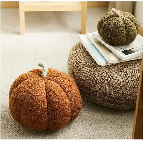 Pumpkin Throw Pillow, Fluffy Pumpkin Plush Pumpkin Stuffed Throw, Pumpkin Decorative Pillow Cushion  | Amazon (US)