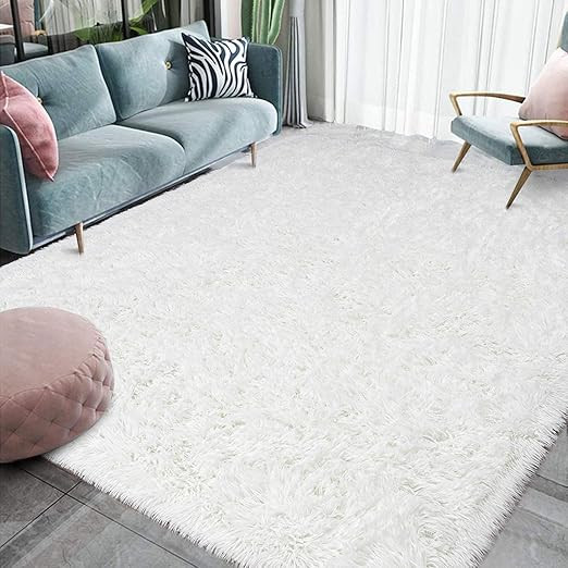 HOMORE Luxury Fluffy Area Rug Modern Shag Rugs for Bedroom Living Room, Super Soft and Comfy Carp... | Amazon (US)