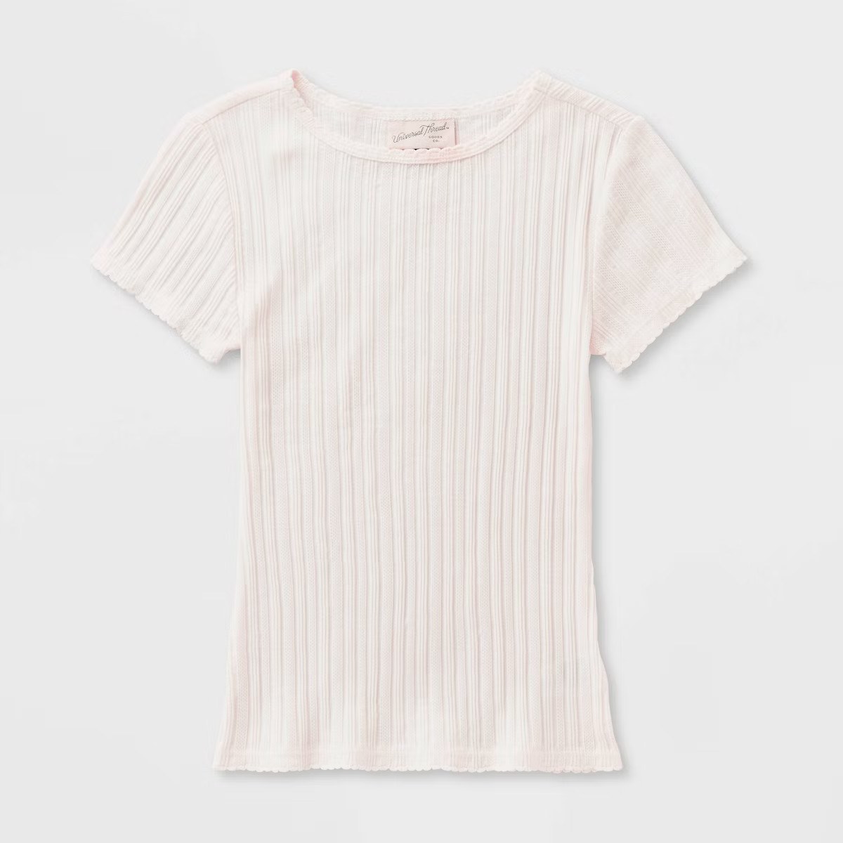 Women's Short Sleeve Pointelle T-Shirt - Universal Thread™ | Target