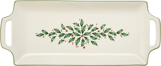 Lenox Holiday Handled Hors D'oeuvre Tray | Amazon (US)