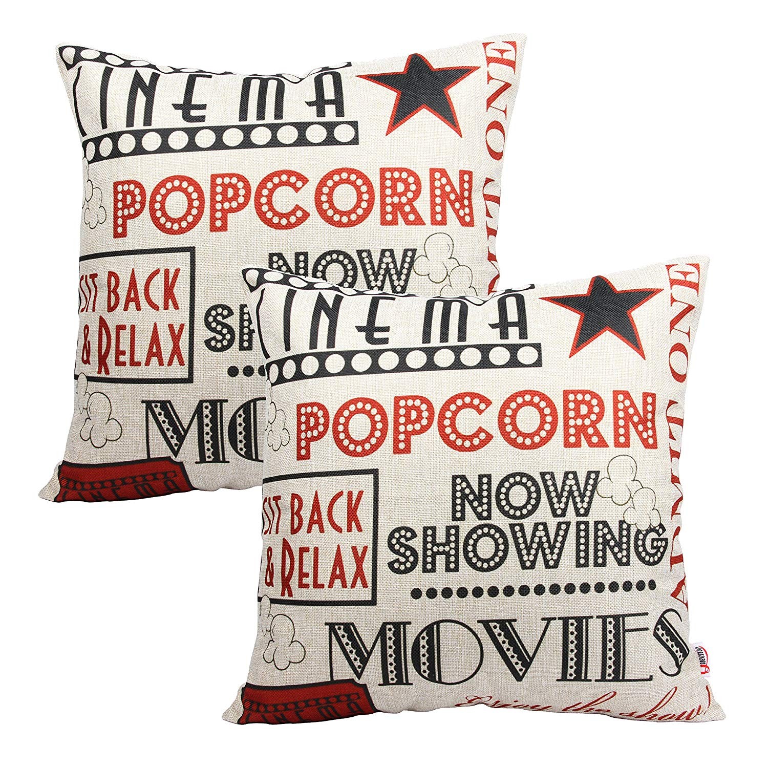 Queenie - 2 Pcs Meaningful English Writing Inspirational Words Quotable Quotes Decorative Pillowc... | Amazon (US)