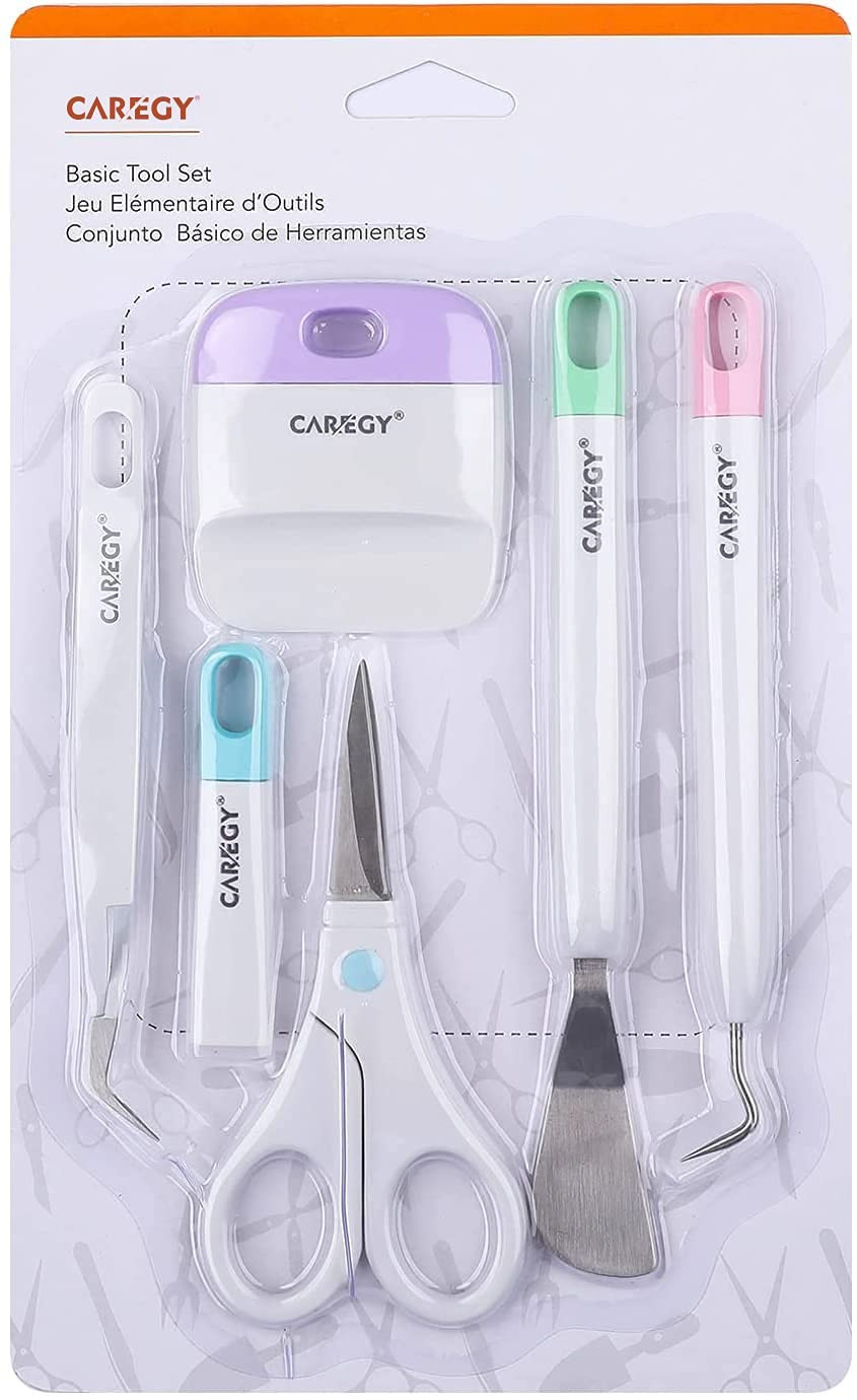 CAREGY Craft Vinyl Weeding Tools Set, Precision Craft Tools Kit, Weeding Kits for Cricut/Silhouet... | Amazon (US)