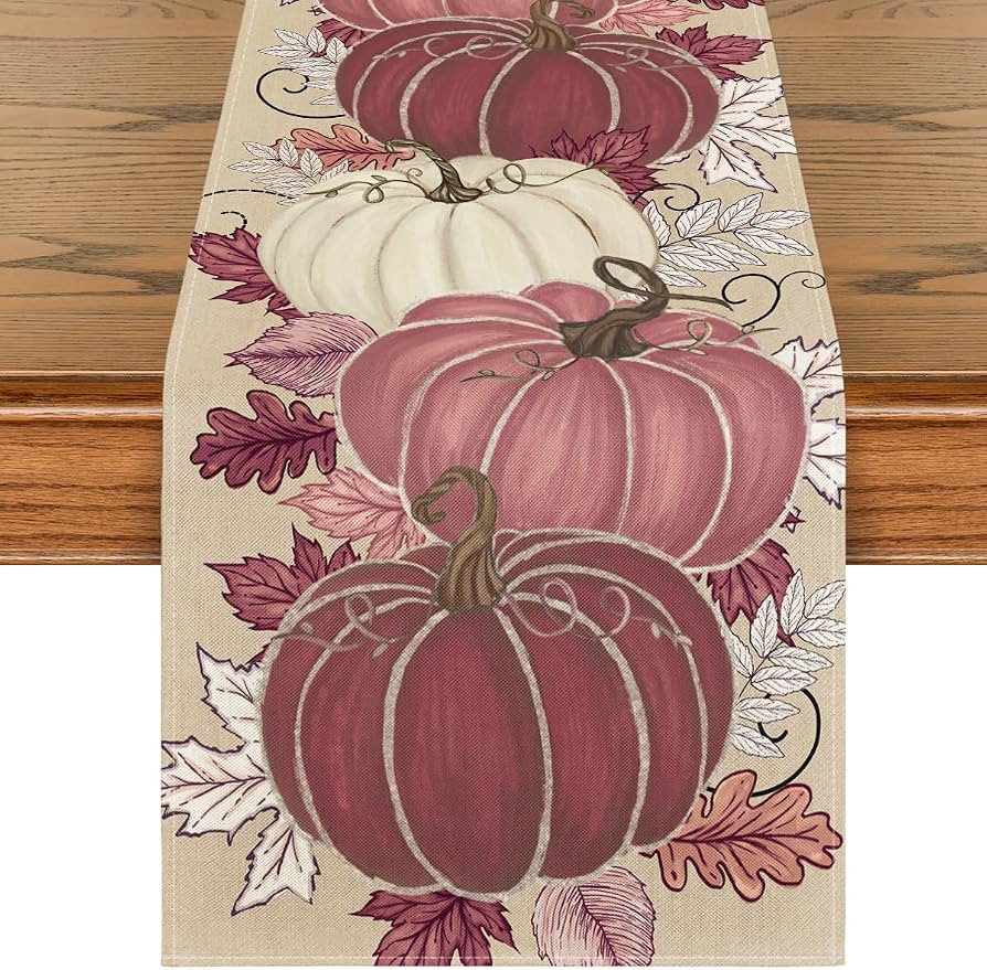 Artoid Mode 210 GSM Fall Table Runner Home Party Decor 13x72 Inch | Amazon (US)