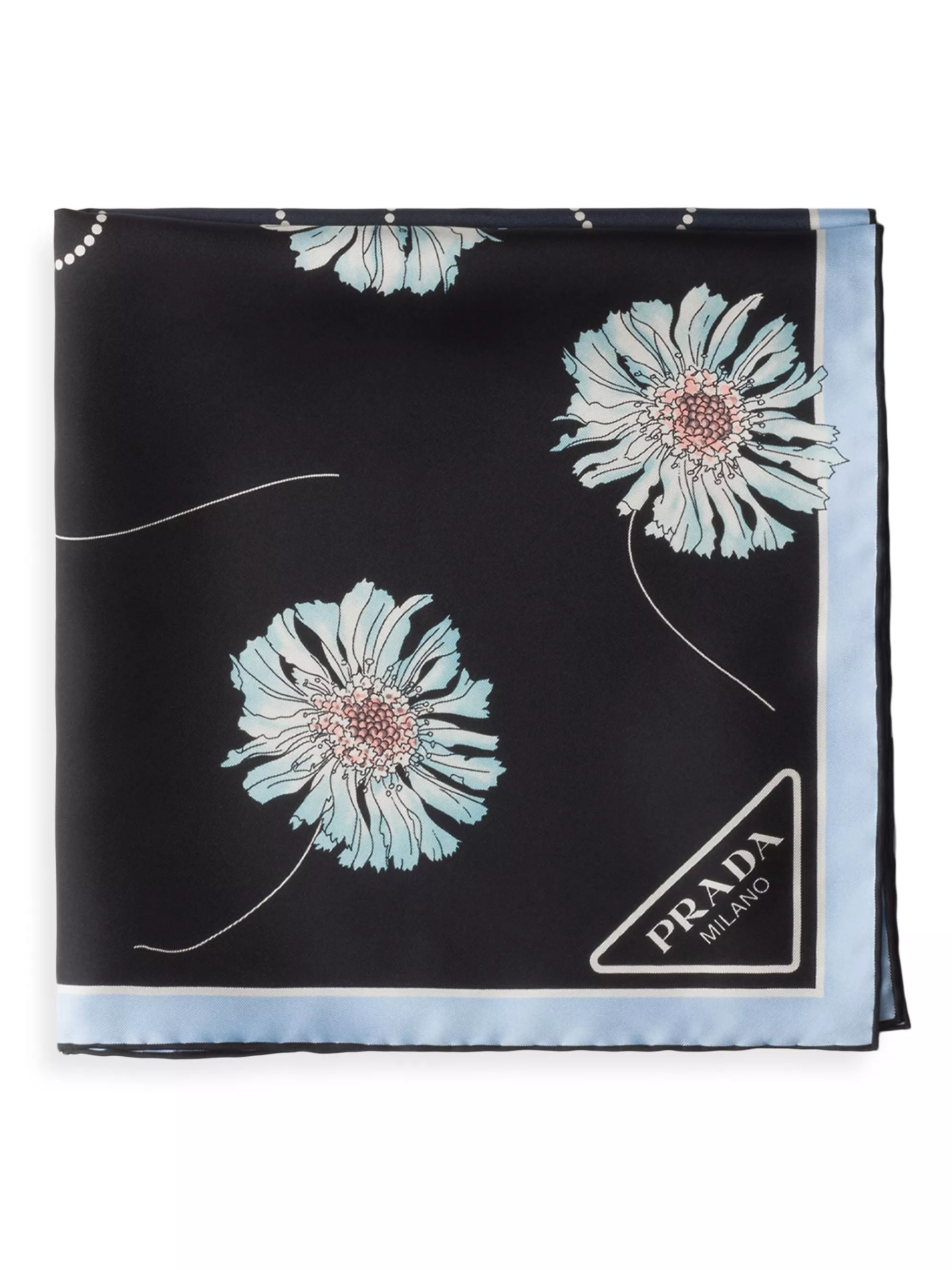 PradaPrinted Silk Twill 55CM Square Scarf | Saks Fifth Avenue