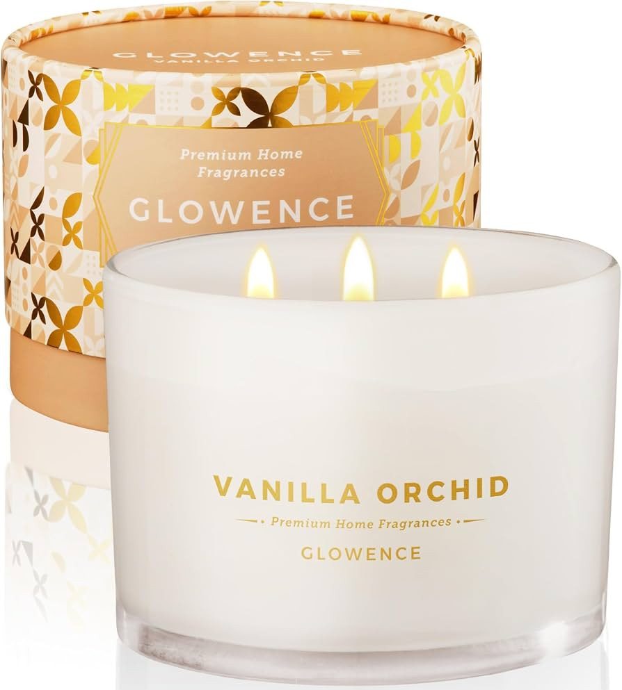 Luxury Vanilla Scented Candle - Large 3 Wick Jar Candle - Elegant Gift for Women & Men - 100% Nat... | Amazon (US)