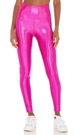 X REVOLVE Hologram Shine Legging in Neon Pink | Revolve Clothing (Global)