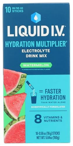 LIQUID IV Watermelon Hydration Drink Mix 10 Count, 0.56 OZ | Amazon (US)