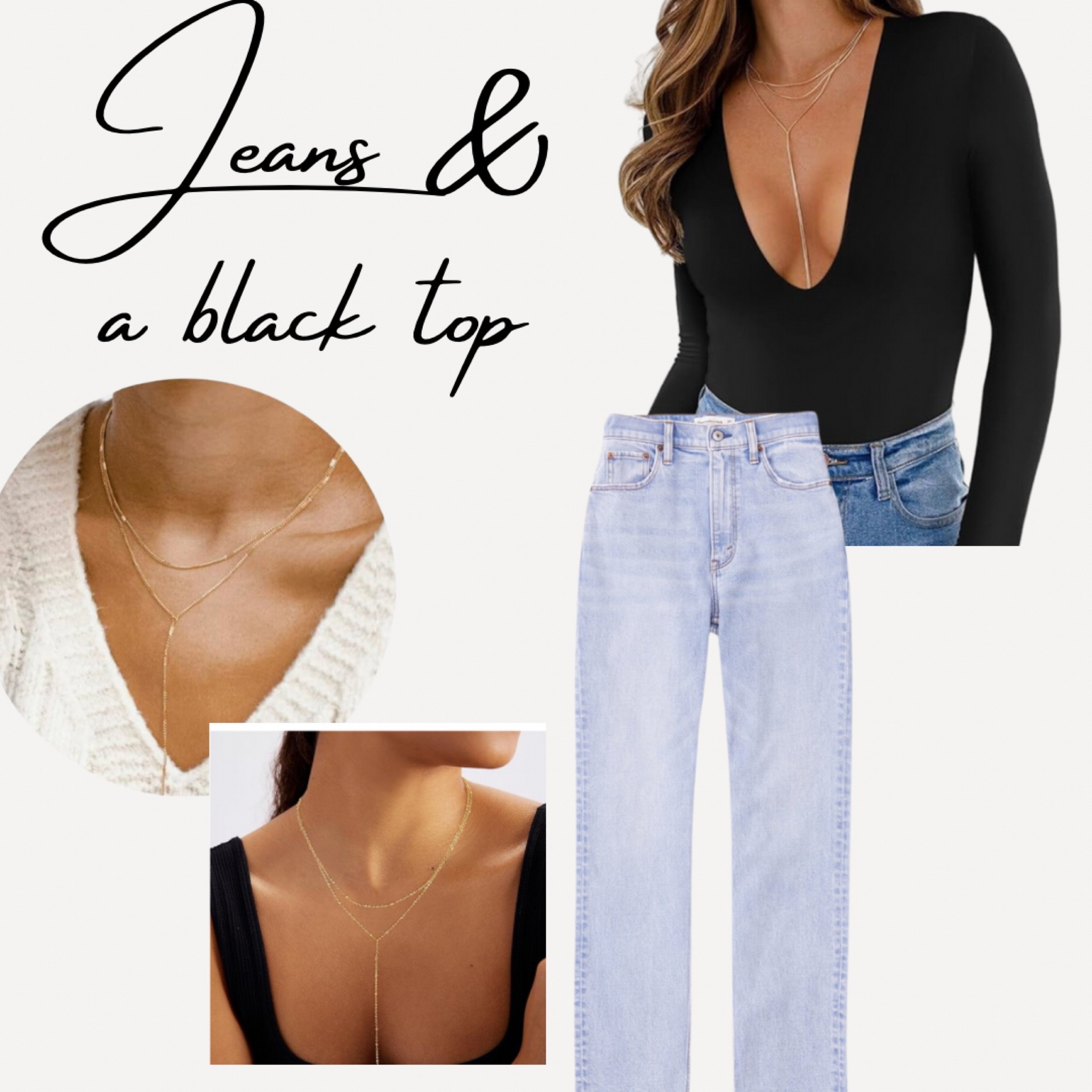 “Jeans and a black top” simple but stylish #denim #girlsnight #dinner #datenight #outfit 

#LTKfindsunder100 #LTKfindsunder50 #LTKstyletip