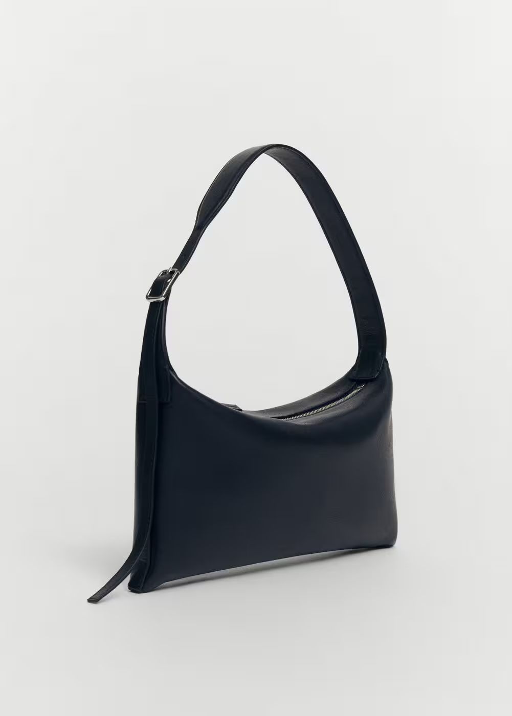 Leather shoulder bag with buckle -  Women | Mango United Kingdom | MANGO (UK)