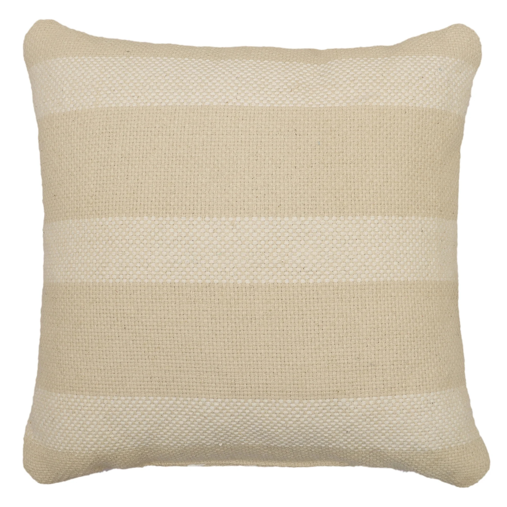 Mainstays 18 x 18 Decorative Striped Pillow in Neutral Tones - Walmart.com | Walmart (US)