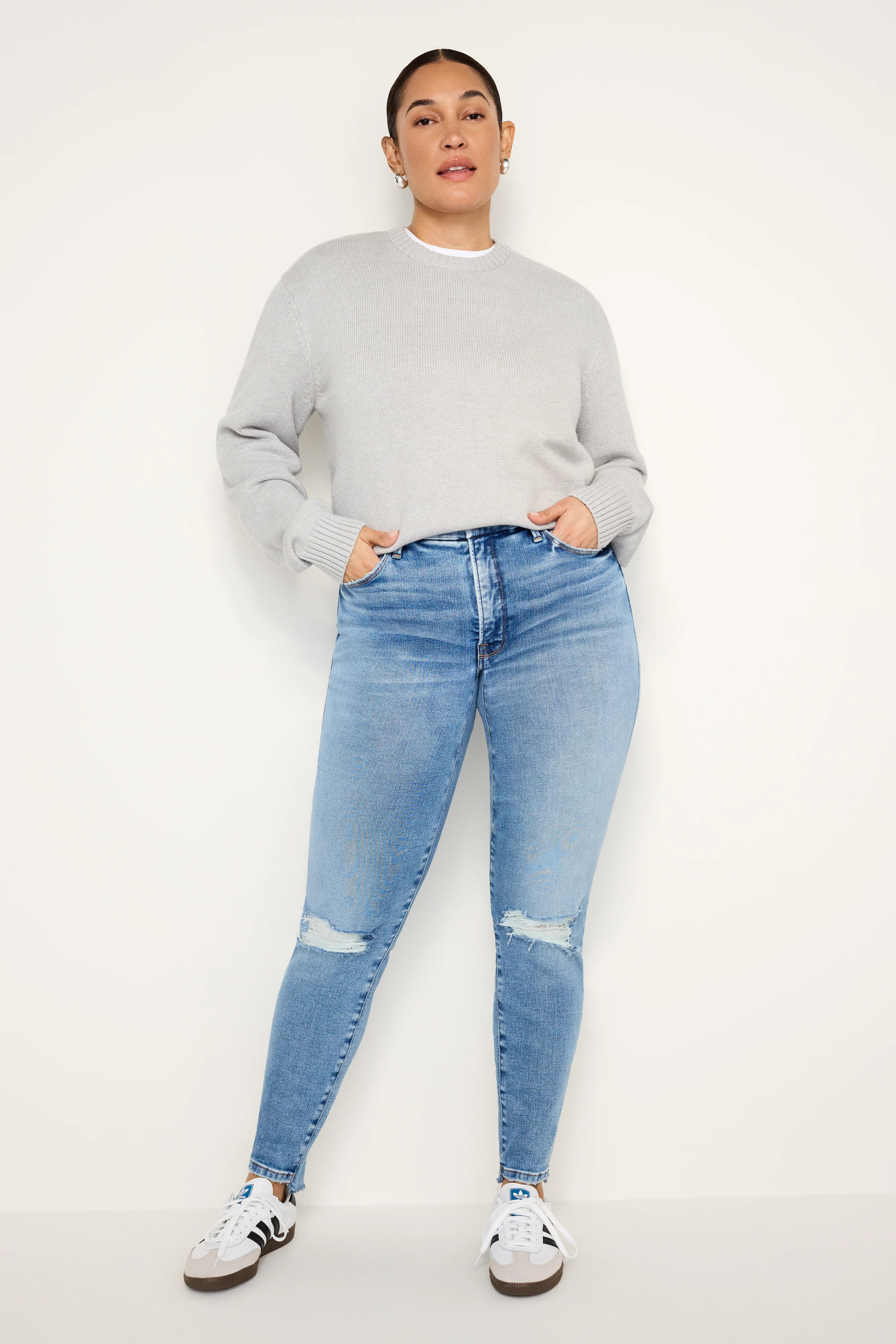 SOFT-TECH GOOD LEGS SKINNY JEANS | INDIGO521 - GOOD AMERICAN | Good American
