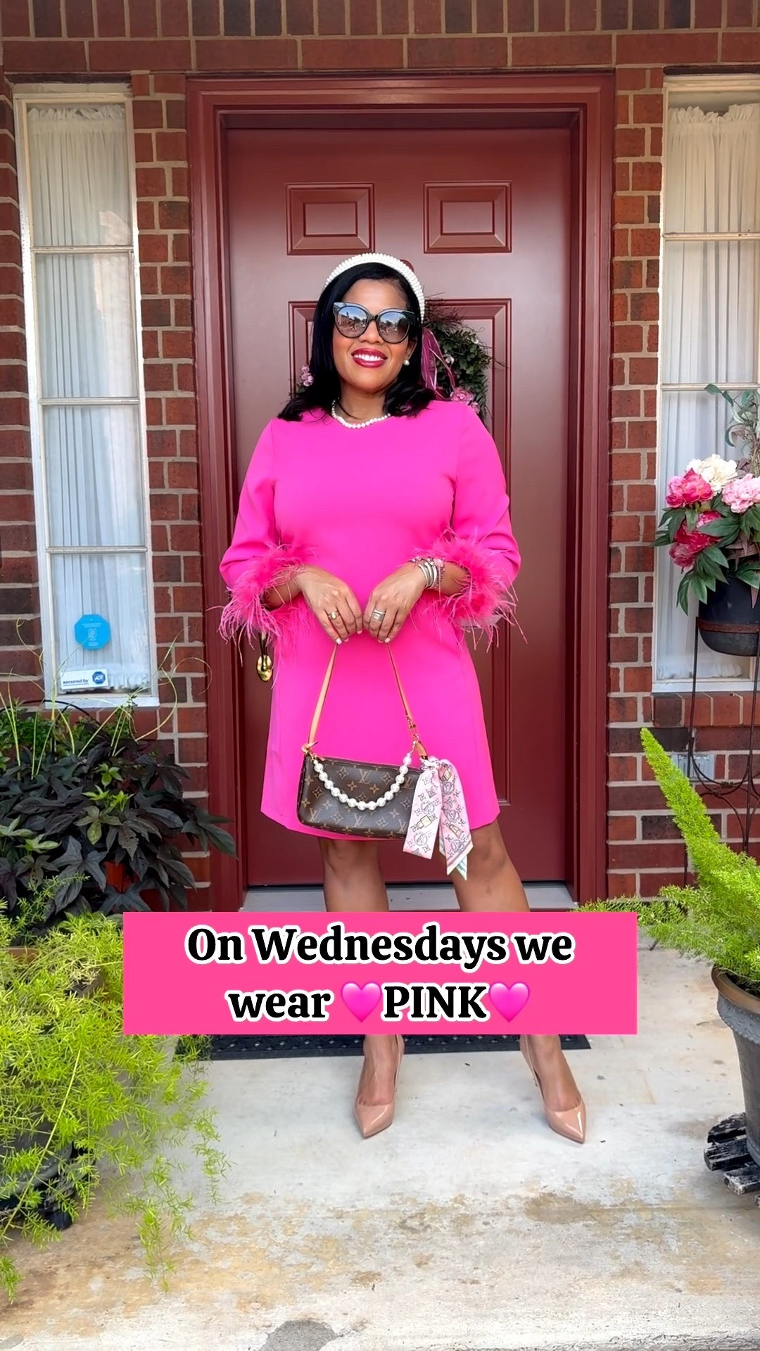 On Wednesdays we wear pretty pink dresses with a little something ✨extra✨ The feather detail on this dress is simply fabulous! This dress is pink, perfect, and of course, of so pretty! 💁🏽‍♀️🩷💚

#LTKgrwm #LTKootd #LTKdayinmylife