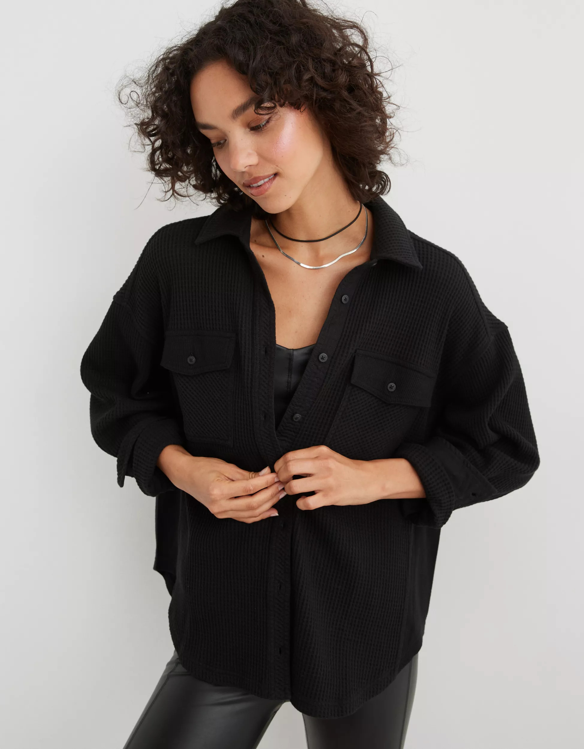 Aerie LumberJane Waffle Shirt | Aerie