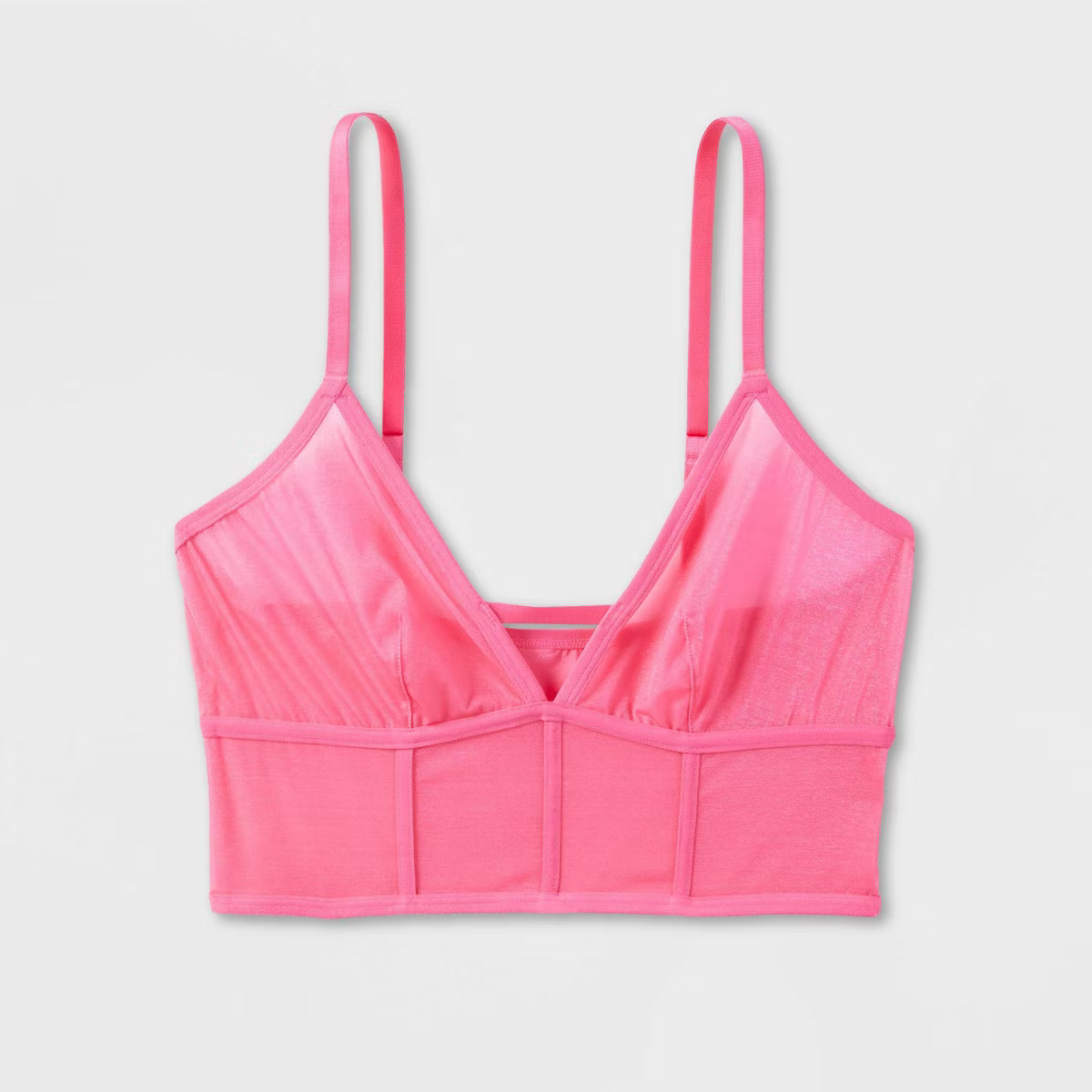 Women's Mesh Longline Bralette - Auden™ Pink | Target