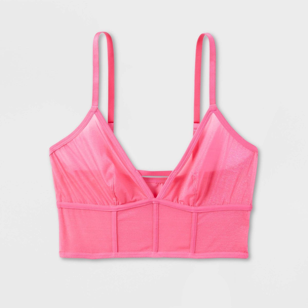 Women's Mesh Longline Bralette - Auden™ Pink | Target