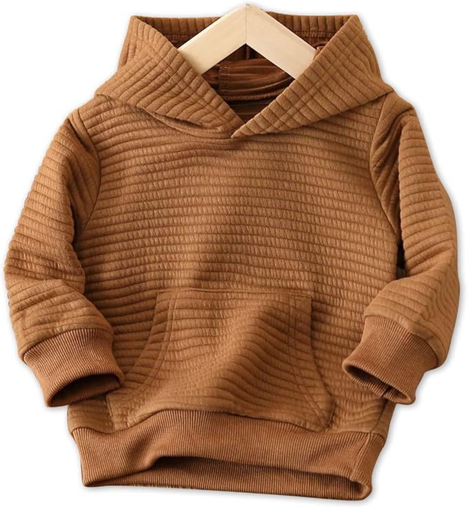 PATPAT Toddler Hoodies Boy's Hooded Sweatshirt with Pocket Solid Color Pullover Hoodies for Toddl... | Amazon (US)