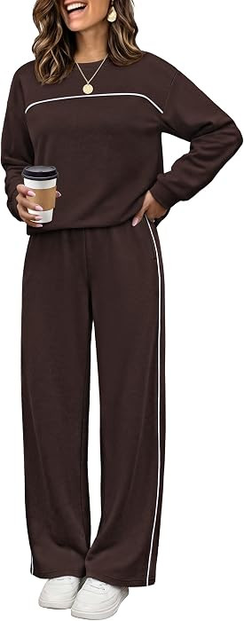 OFEEFAN Two Piece Lounge Sets for Women Matching Sets Clothing Fall Outfits | Amazon (US)