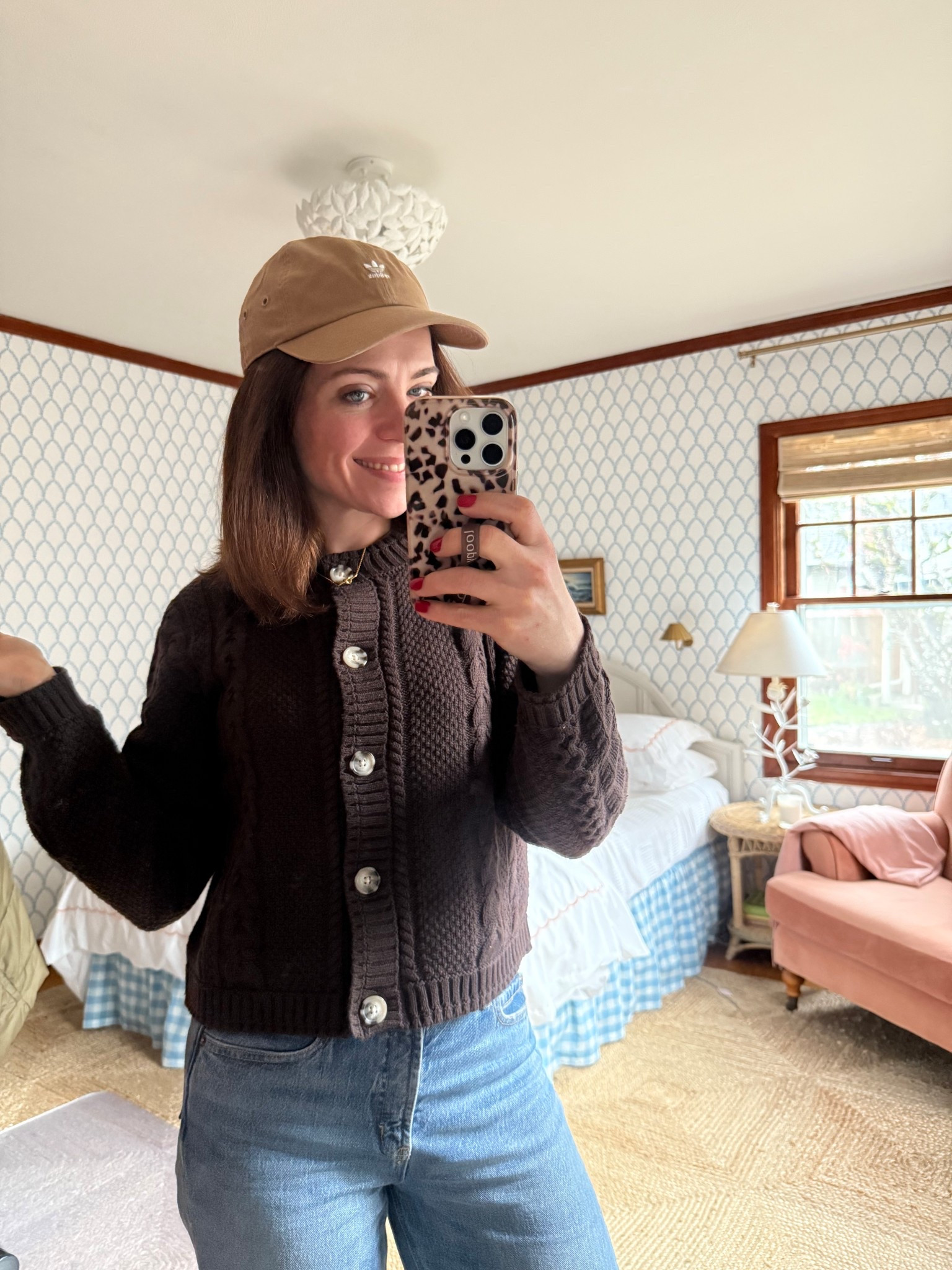 Stumbled upon this COTTON sweater and I’m in love! On-trend dark brown, but it’s mostly cotton so it’s not too hot like the super fuzzy ones. It’s an oversized fit so you don’t need to size up. So affordable too!

#LTKCyberWeek #LTKSaleAlert