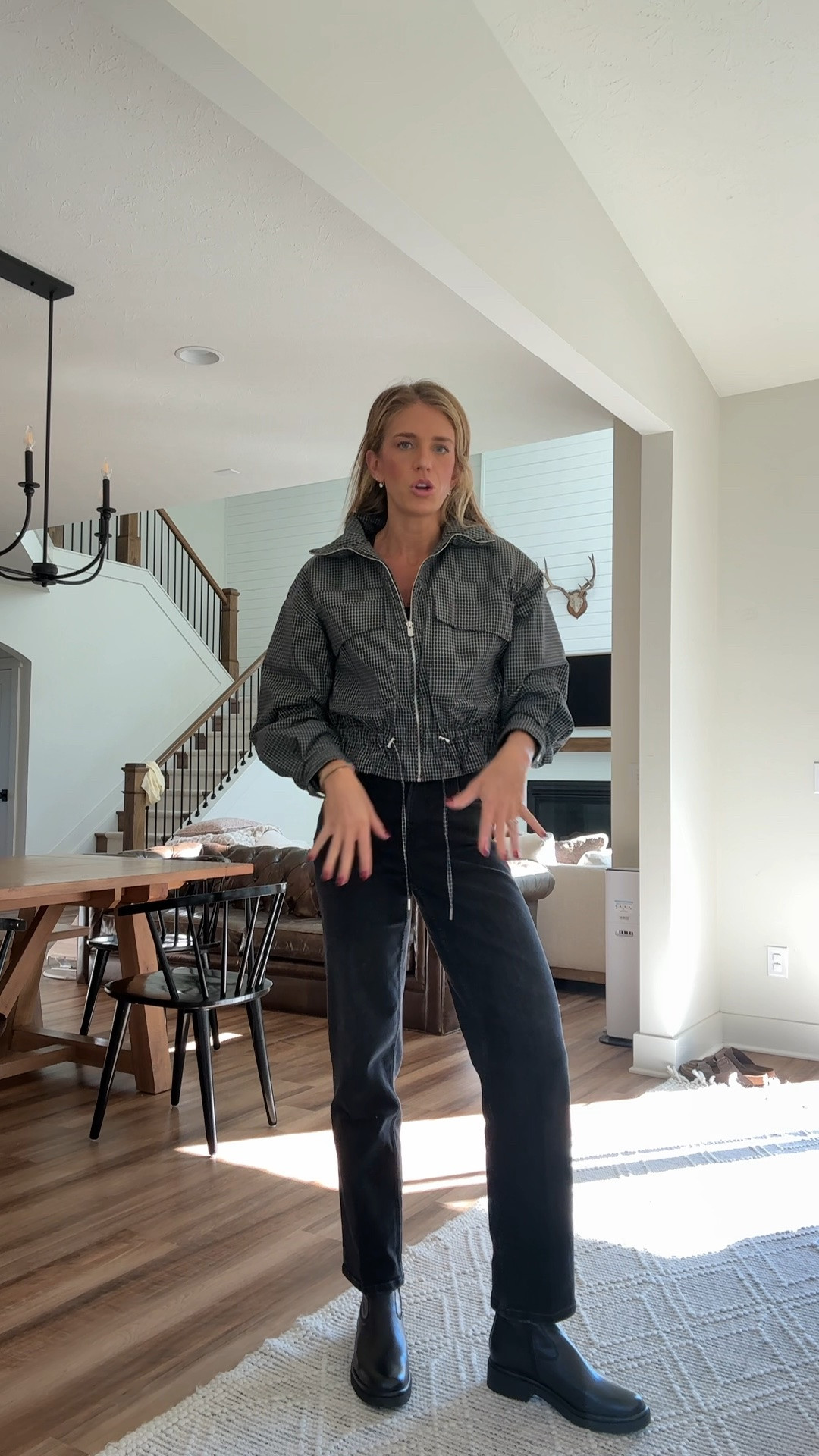 These  @Spanx  jeans are INSANE! 3 inseam options, stretch, functional zipper and pockets. I’m wearing small tall. 20% off with code LTK20! The LTK X Spanx sale is now live! Jacket was purchased at the Zara in Chicago and I cannot find it on their site right now!

 #LTKTall #LTKSaleAlert