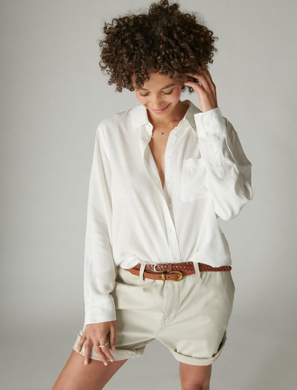 boyfriend button-down shirt | Lucky Brand